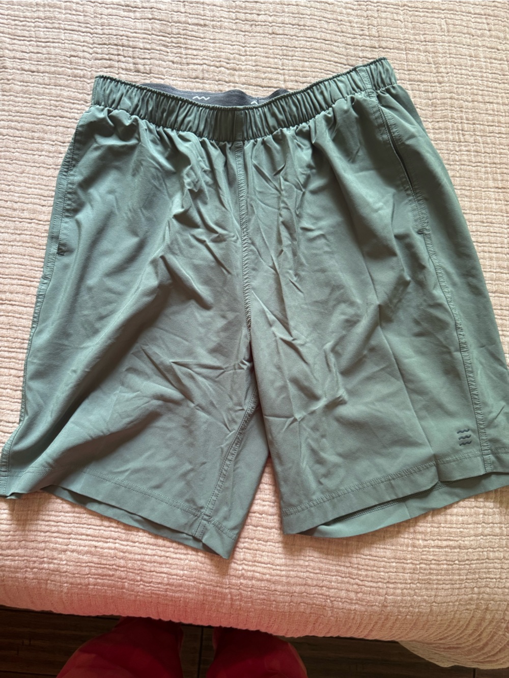 Free Fly Apparel Men's Green Active Shorts